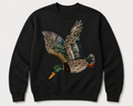Faux rhinestone mallard sweatshirt