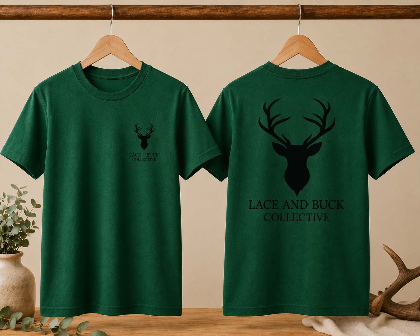 L+B Deer Head Tees