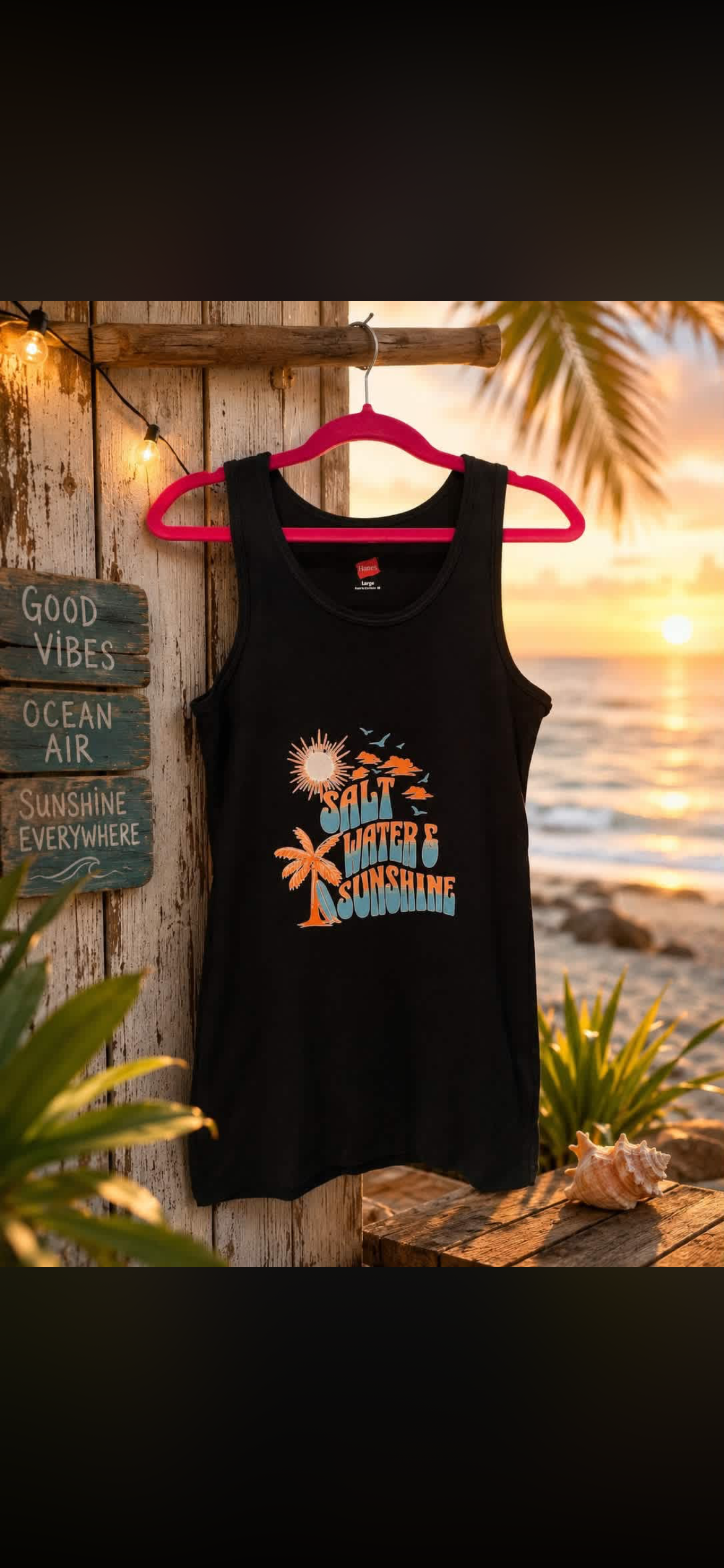 Salt water & sunshine tee