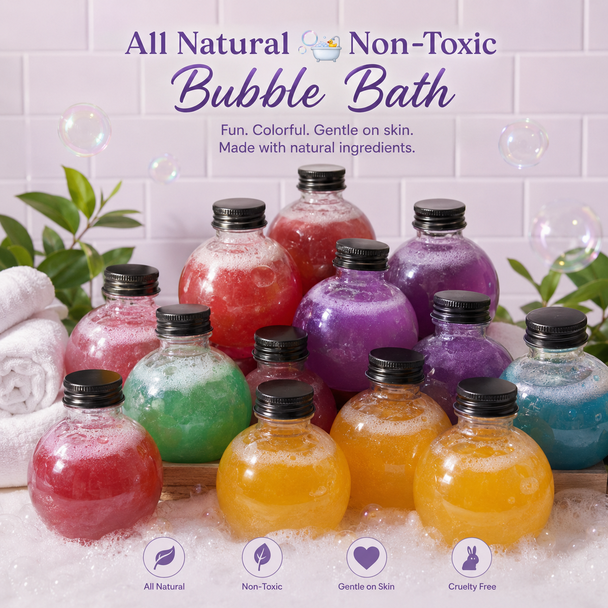 Non-toxic bubble bath